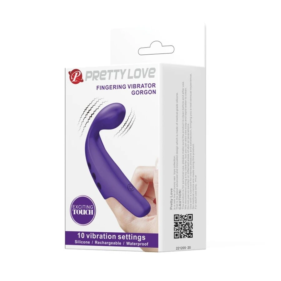 PRETTY LOVE - VIBRATORE DA DITA RICARICABILE GORGON VIOLA